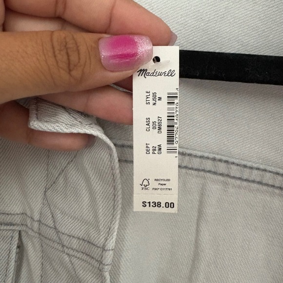 Madewell Trucker Cropped Denim Jacket Women's M  Classic Jean‎ Glenrich Wash NWT - Picture 6 of 10